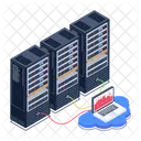 Data Display Data Visualization Server Room Icon