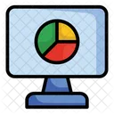 Data Visualization Monitor Analytics Icon