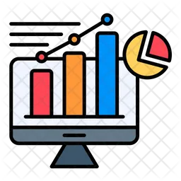 Data Visualization Icon - Download in Colored Outline Style