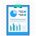 Data Visualization Report Financial Growth Analysis Business Profit Icon