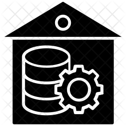 Data Warehouse Icon - Download in Glyph Style