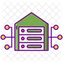 Data Warehouse Server House Data Storage House Icon