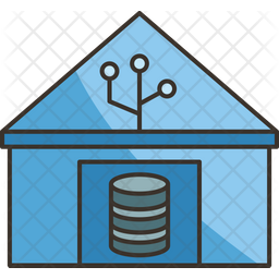 Data Warehouse Icon - Download in Colored Outline Style