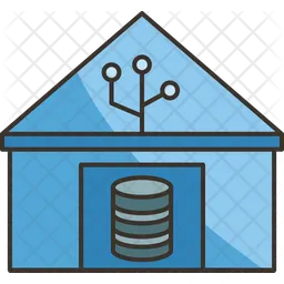 Data Warehouse Icon - Download in Colored Outline Style