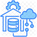 Data Warehouse Cloud Database Icon