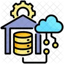 Data Warehouse Cloud Database Icon