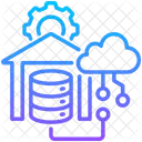 Data Warehouse Cloud Database Icon