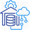 Data Warehouse Cloud Database Icon
