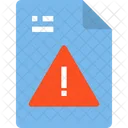 경고 데이터 경고 오류 파일 아이콘