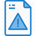Warning Data Warning Error File Icon
