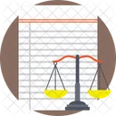 Data Weighing Scale Icon