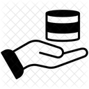 Database Hand Data Capture Icon