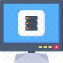 Database Tv Database Smart Tv Storage Icon