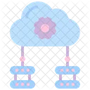 Database Security Cloud Computing Icon