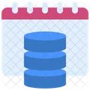 Database Calendar Dates Icon