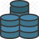 Database Three Databases Icon