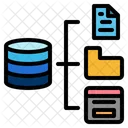 데이터베이스 서버 스토리지 호스팅 데이터베이스 스토리지 아이콘