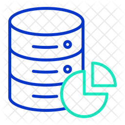 Database Analysis Chart Icon - Download in Line Style