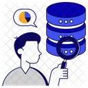 Database Analysis Search Database Database Exploration Icon