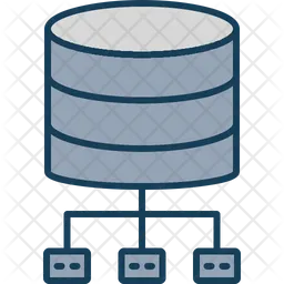Database architecture Icon - Download in Dualtone Style