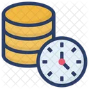 Database Time Database Schedule Database Efficiency Icon