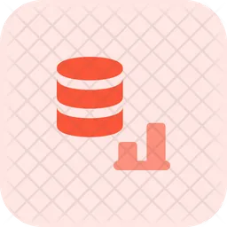 Database Bar Chart  Icon