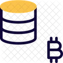 Database Bitcoin  Icon