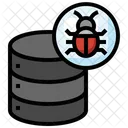 Database Bug Database Malware Icon