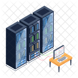 Database Coding Icon - Download in Isometric Style