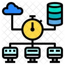 Data Time Network Icon