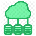 Cloud Database Online Data Icon