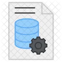 Database Document Database Document Setting Database Document Management Icon