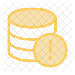 Database error Icon - Download in Colored Outline Style