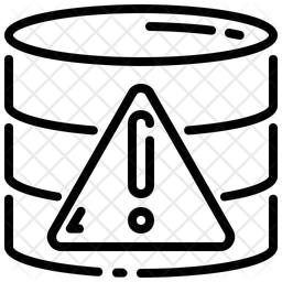 Database error Icon - Download in Line Style