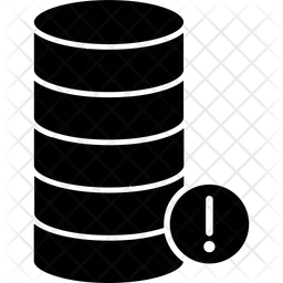 Database Error Icon - Download in Glyph Style