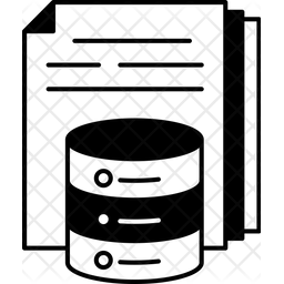 Database File Icon - Download in Glyph Style