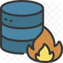 Database Fire Fire Flame Icon