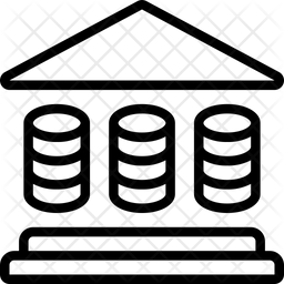 Database Government Icon - Download in Line Style