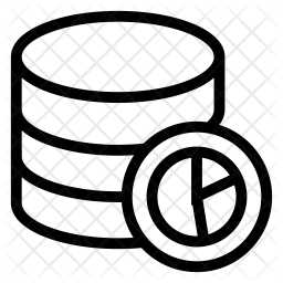 Database graph Icon - Download in Line Style