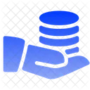 Database Hand Icon