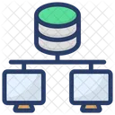 Database Hosting Server Hosting Database Networking Icon
