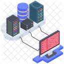 Database Hosting Database Server Server Hosting Icon
