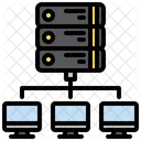 Database Hosting Server Connection Server Network Icon