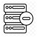 Database Delete Data Storage Icon
