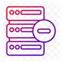 Database Delete Data Storage Icon