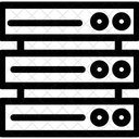Database Hosting Network Icon