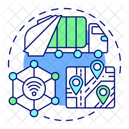 Database Integration Icon - Download in Colored Outline Style