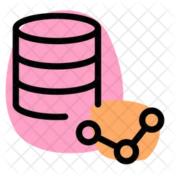 Database Line Chart  Icon