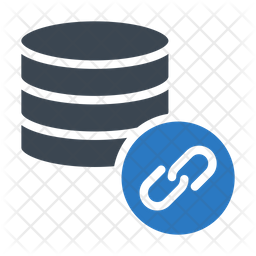 Database Link Icon - Download in Flat Style