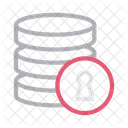 Lock Database Storage Icon